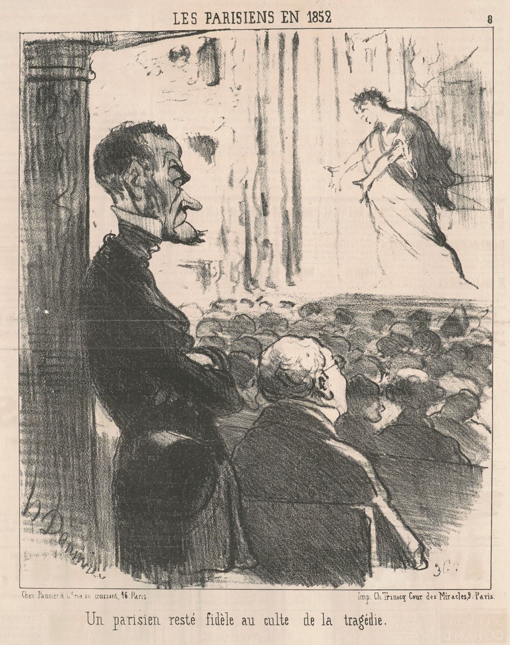 Um parisiense que permaneceu fiel... de Honoré Daumier