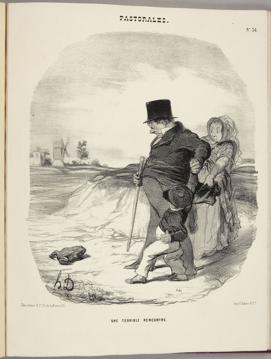 Um encontro terrível de Honoré Daumier