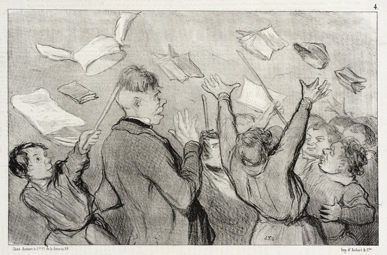 Um motim de Honoré Daumier