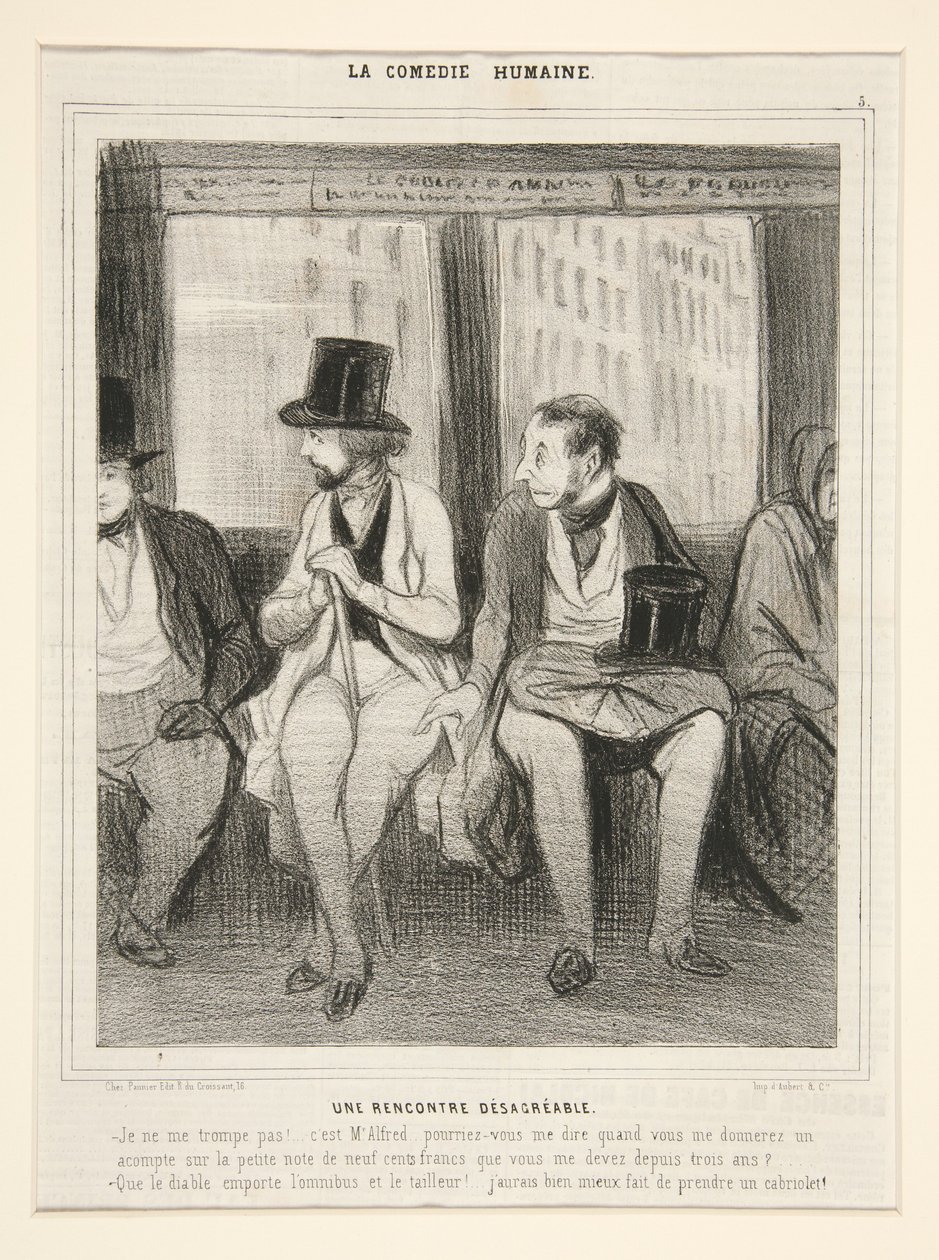 Um Encontro Desagradável, de A Comédia Humana de Honoré Daumier