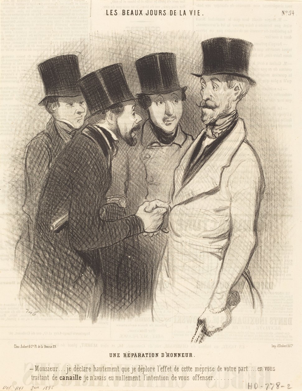 Uma reparação de honra de Honoré Daumier