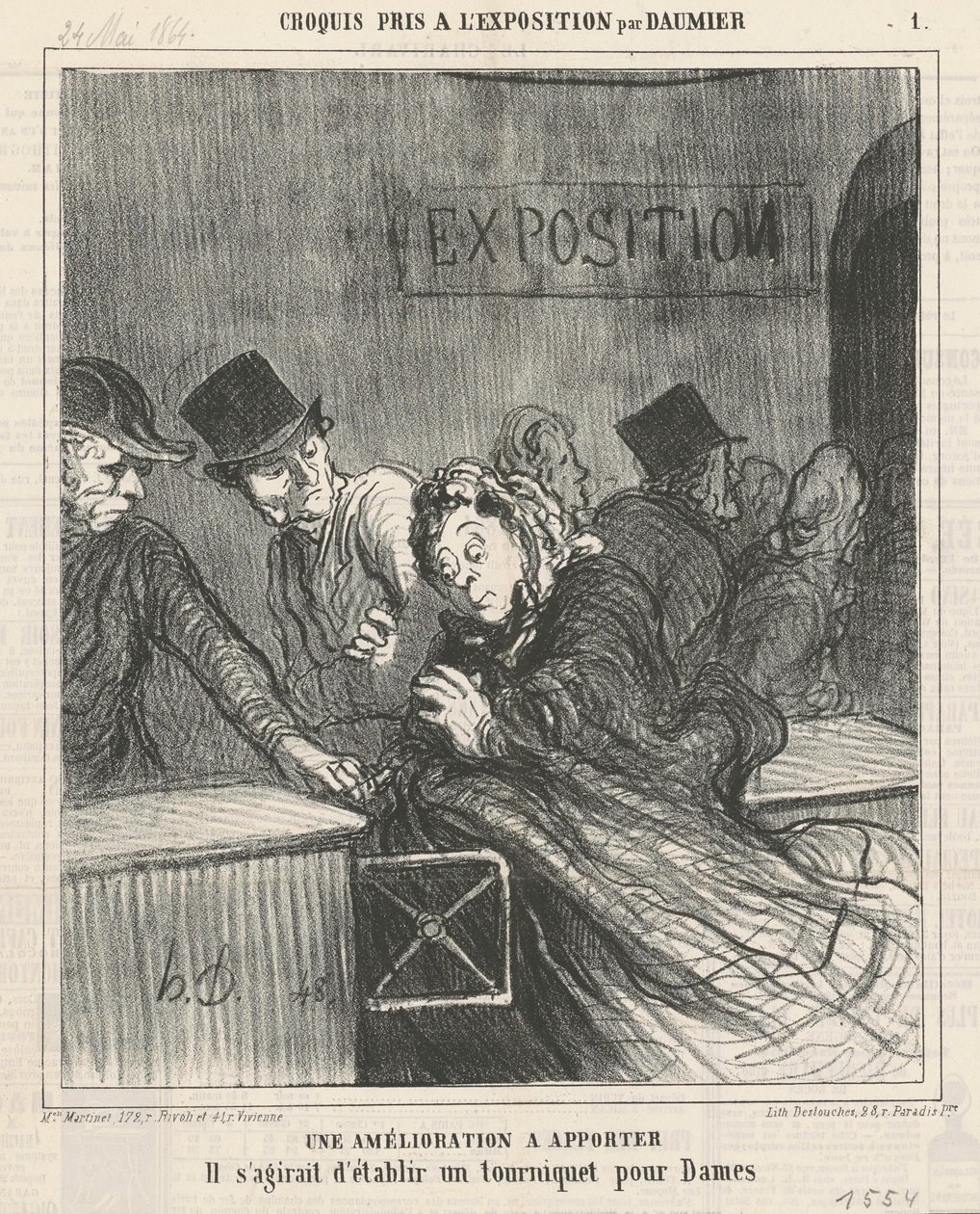 Une melhoria de um apporter de Honoré Daumier
