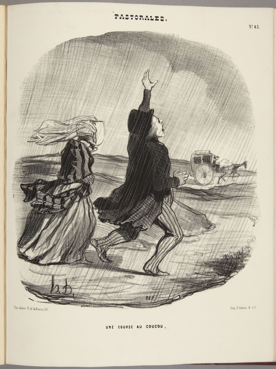 Uma corrida do cuco de Honoré Daumier