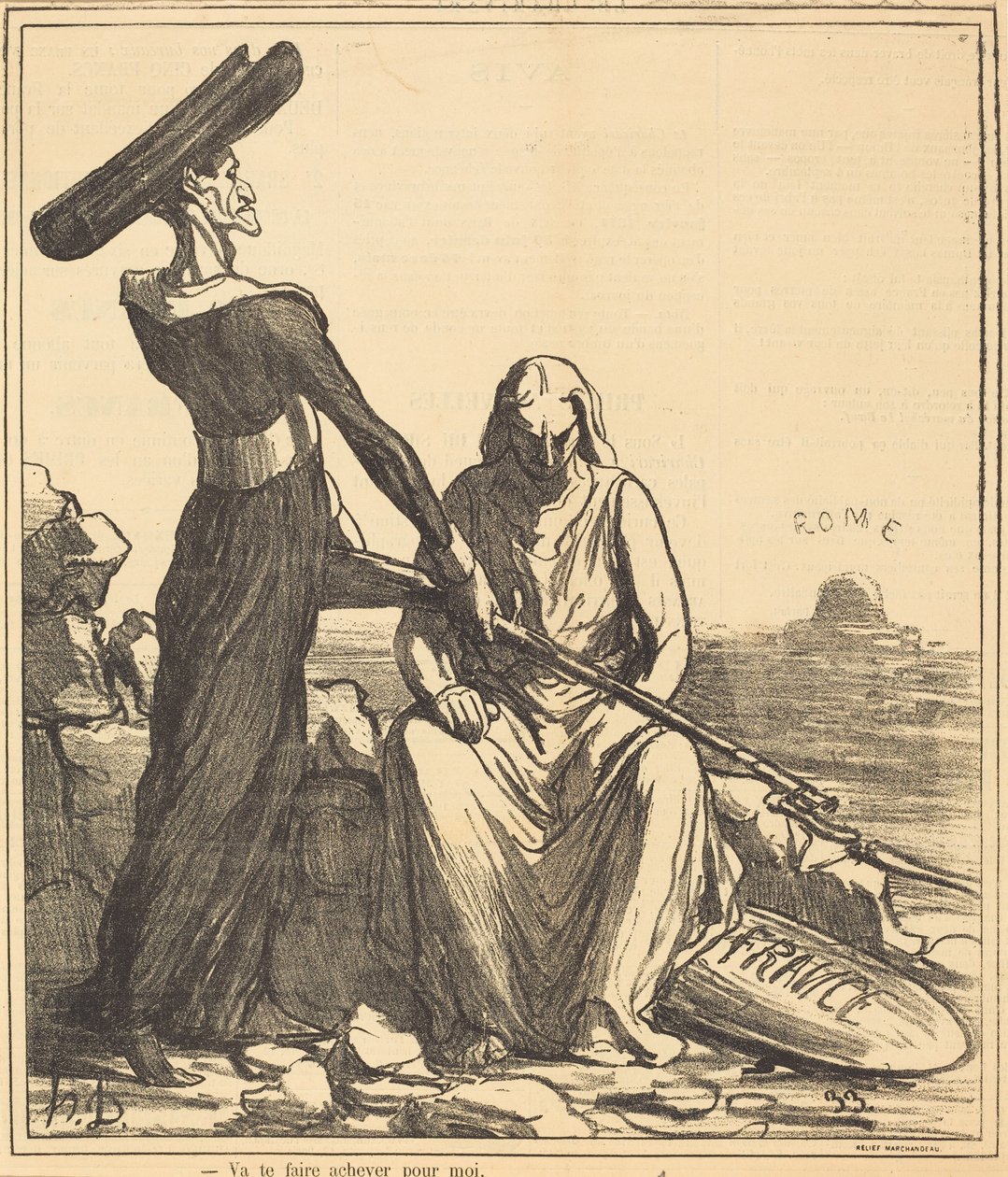 Vai fazer com que te matem por mim de Honoré Daumier