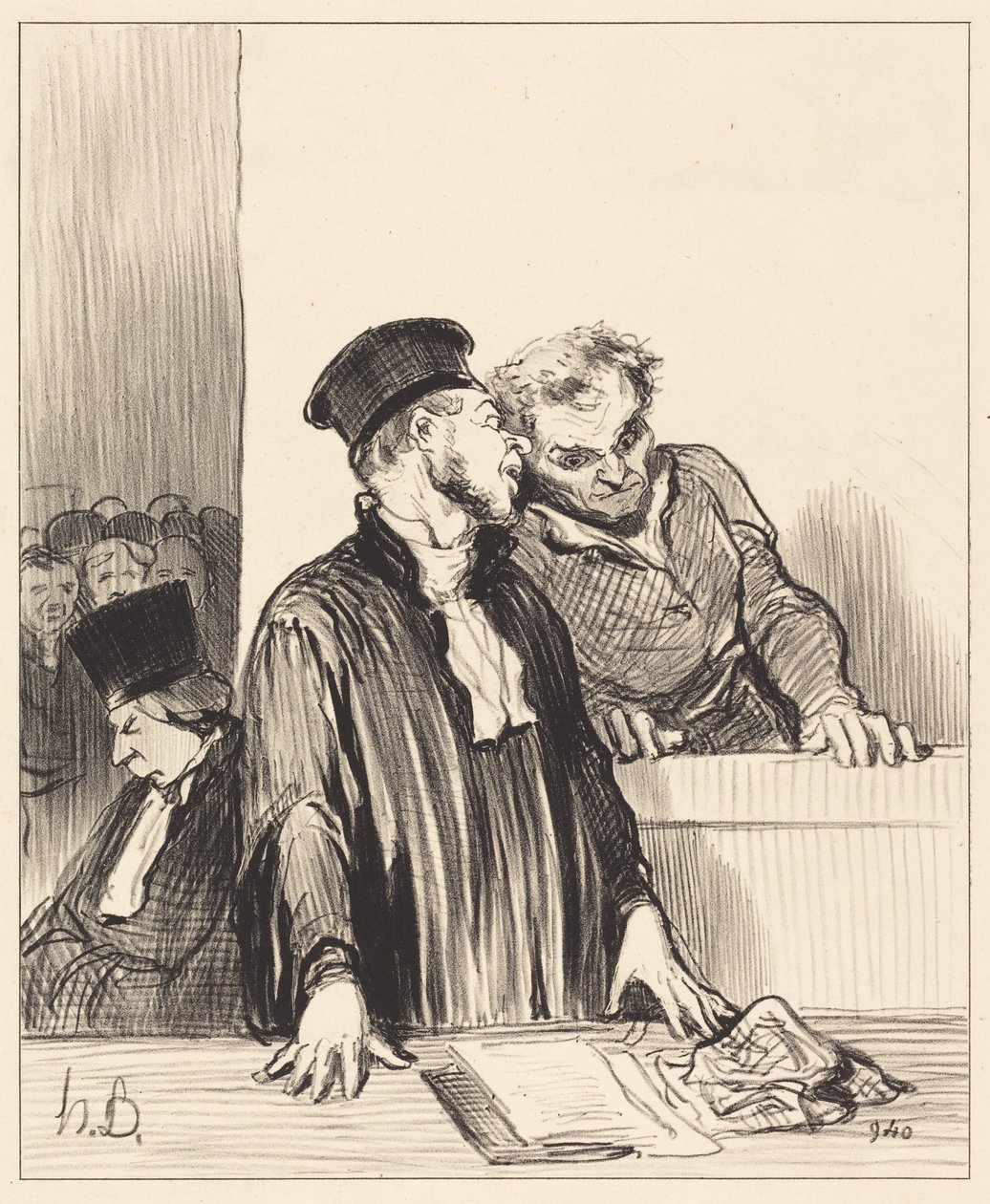 Aqui está o Ministério Público a dizer-vos coisas... desagradáveis... de Honoré Daumier