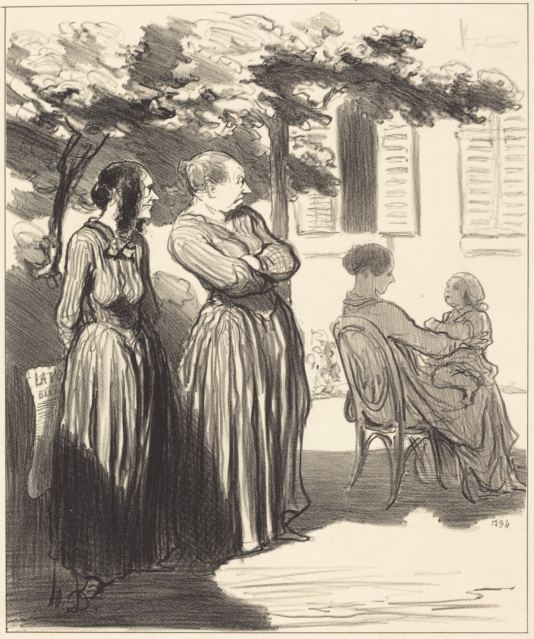 Eis uma mulher que, à hora solene... de Honoré Daumier