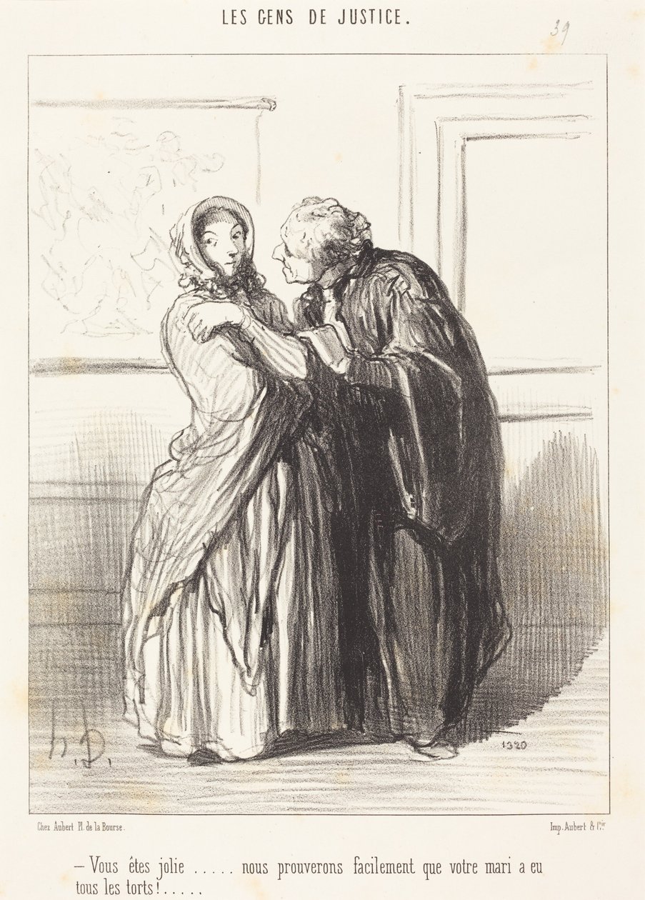 A senhora é bonita... de Honoré Daumier