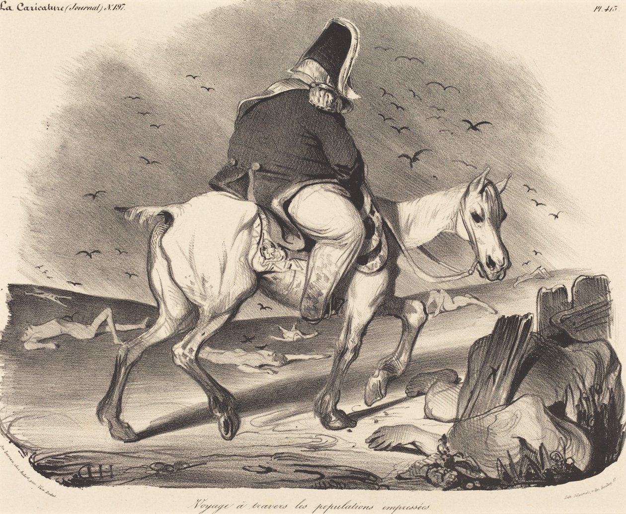 Viagem por entre as multidões apressadas de Honoré Daumier