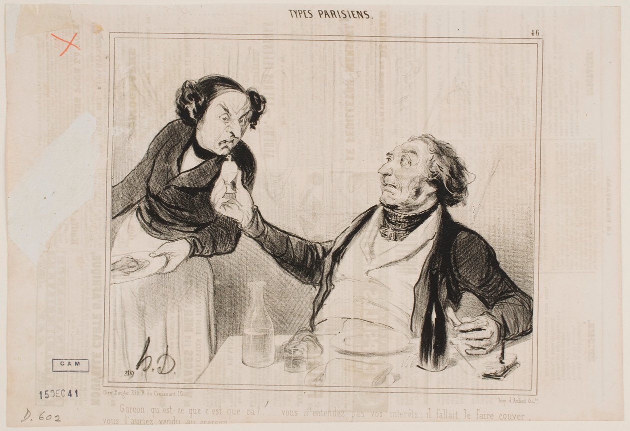 Empregado, o que é isto?… de Honoré Daumier