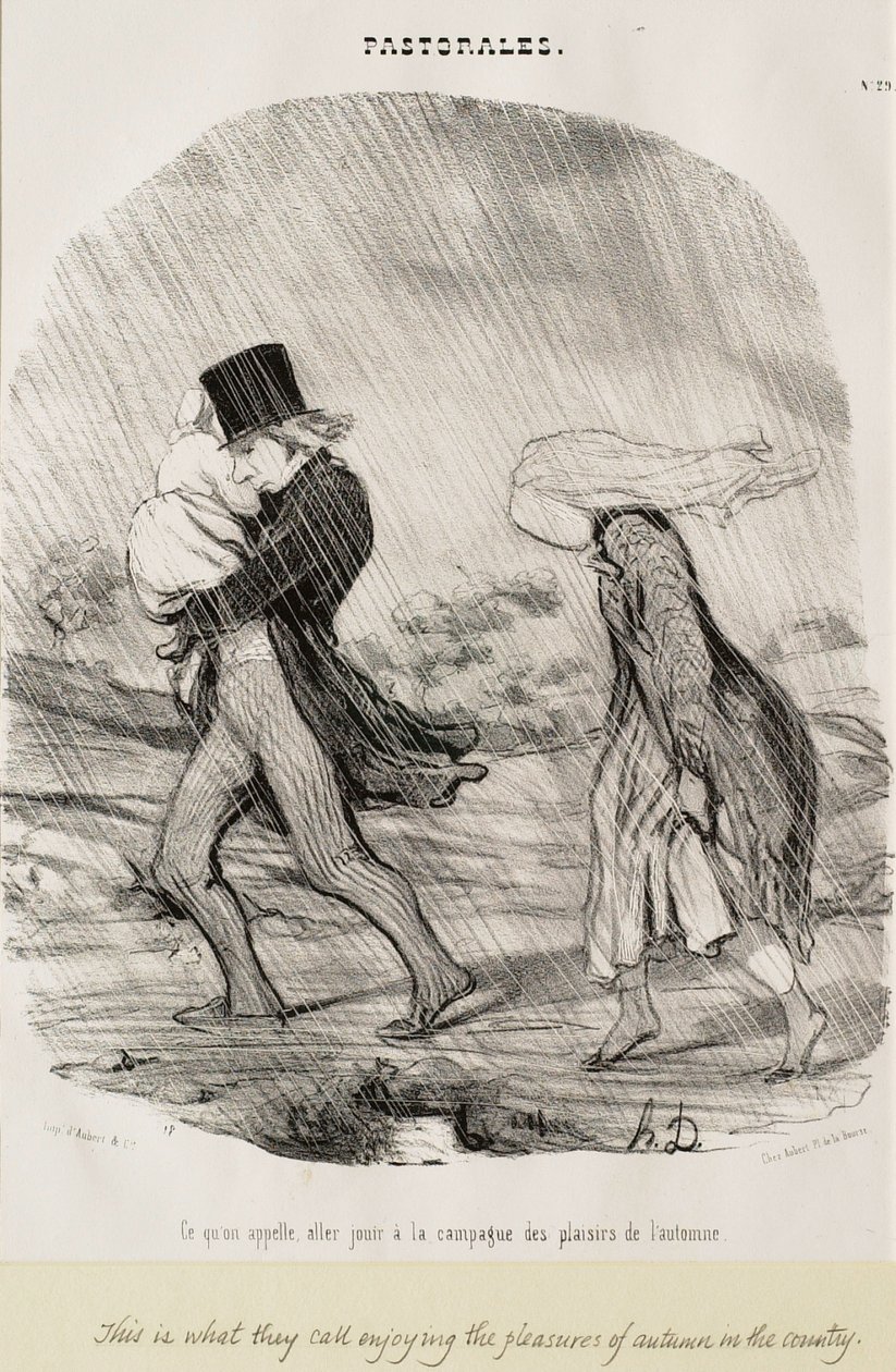Aquilo a que chamamos ir desfrutar do campo de Honoré Daumier