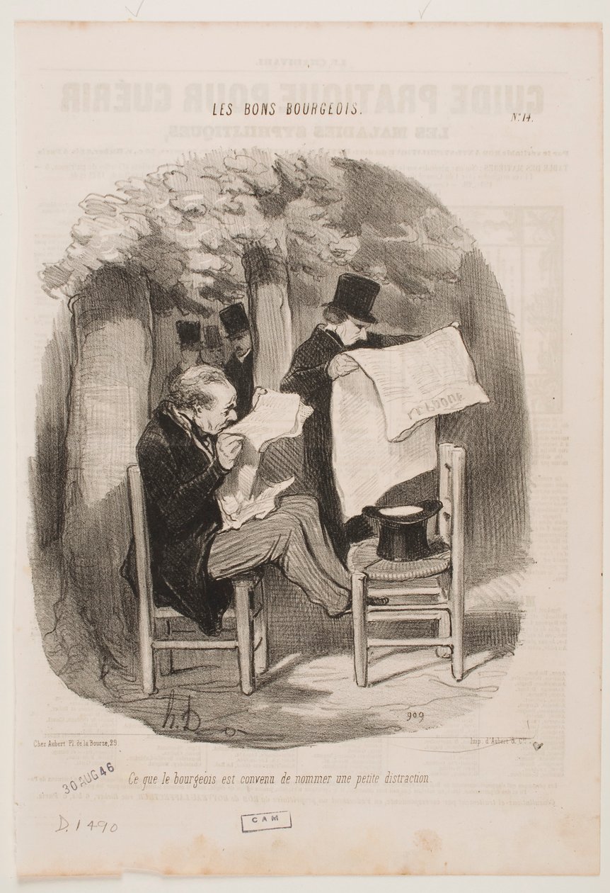 Aquilo a que a burguesia chama uma ligeira distracção. de Honoré Daumier