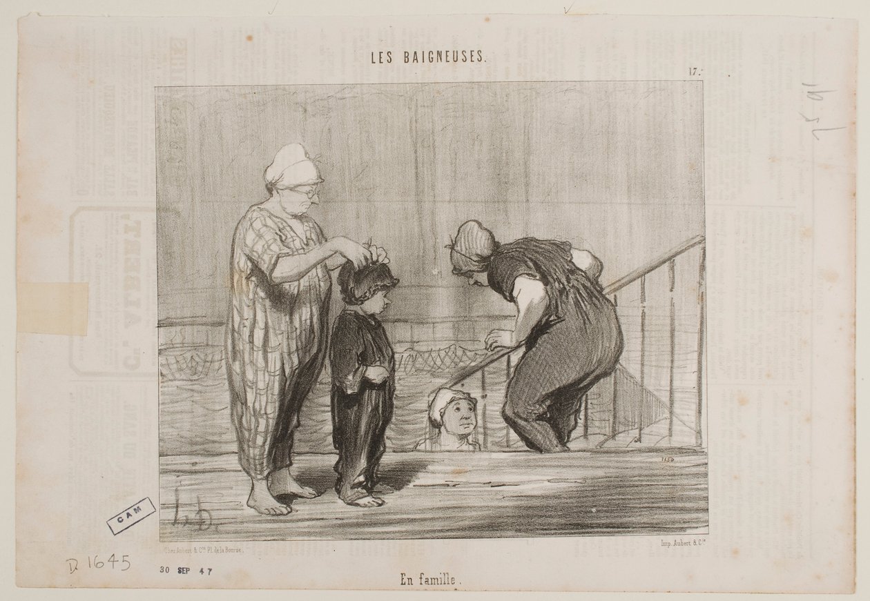 Com a família de Honoré Daumier