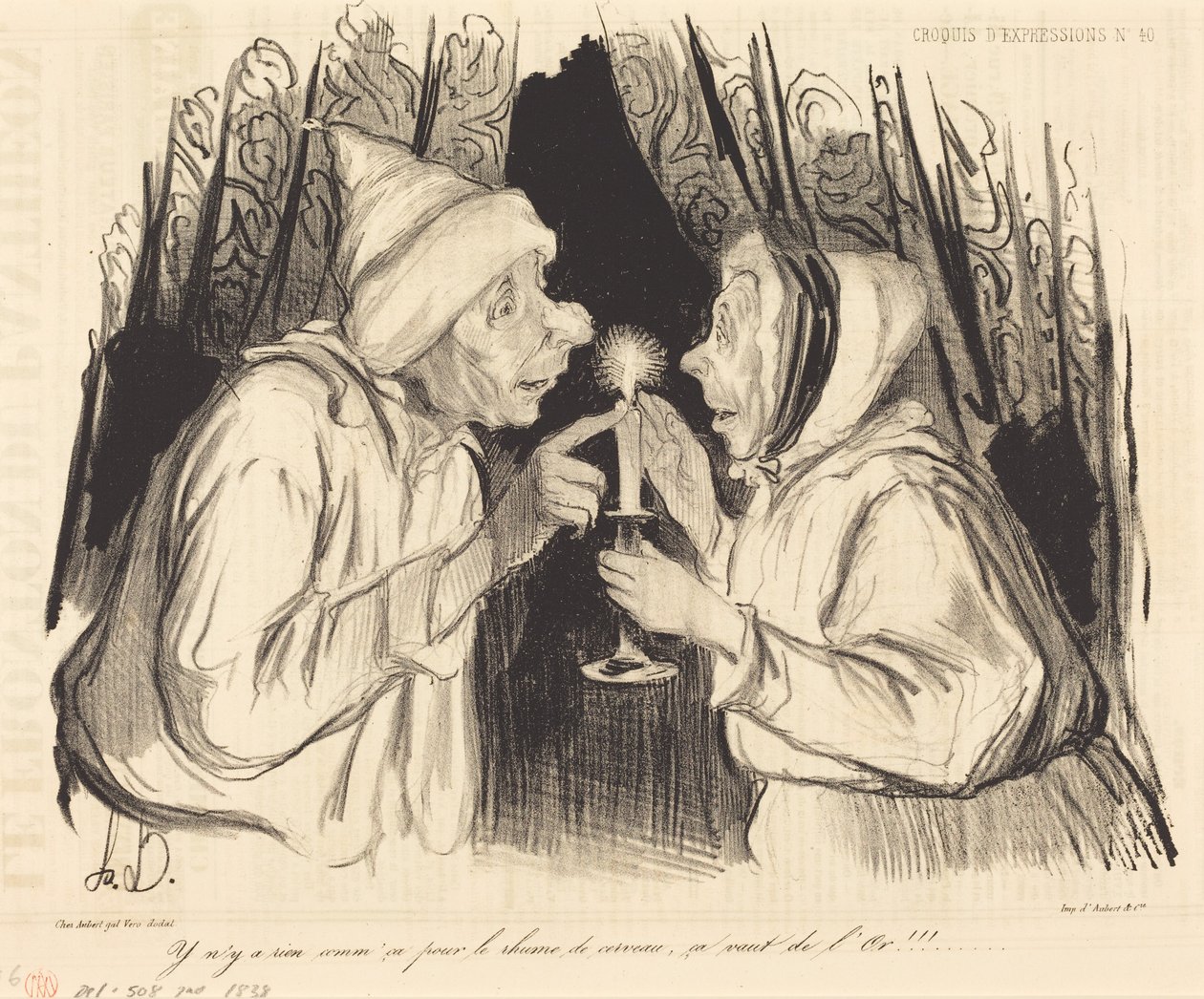Não há nada como isto para a constipação... de Honoré Daumier