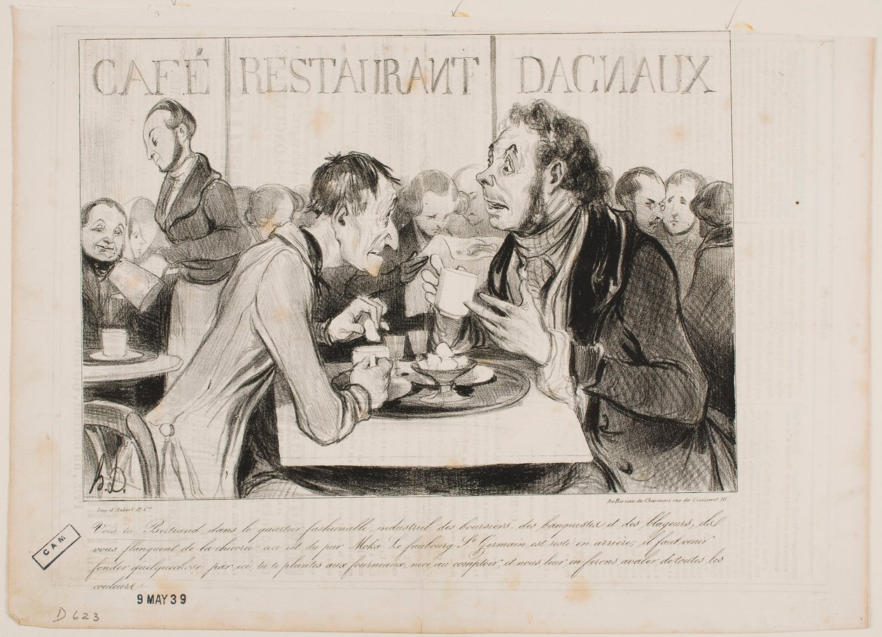 Vês, Bertrand, neste bairro elegante de industriais... de Honoré Daumier