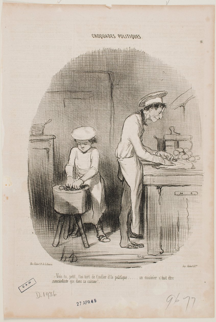 Veja, meu jovem, não devia mesmo meter-se na política. de Honoré Daumier