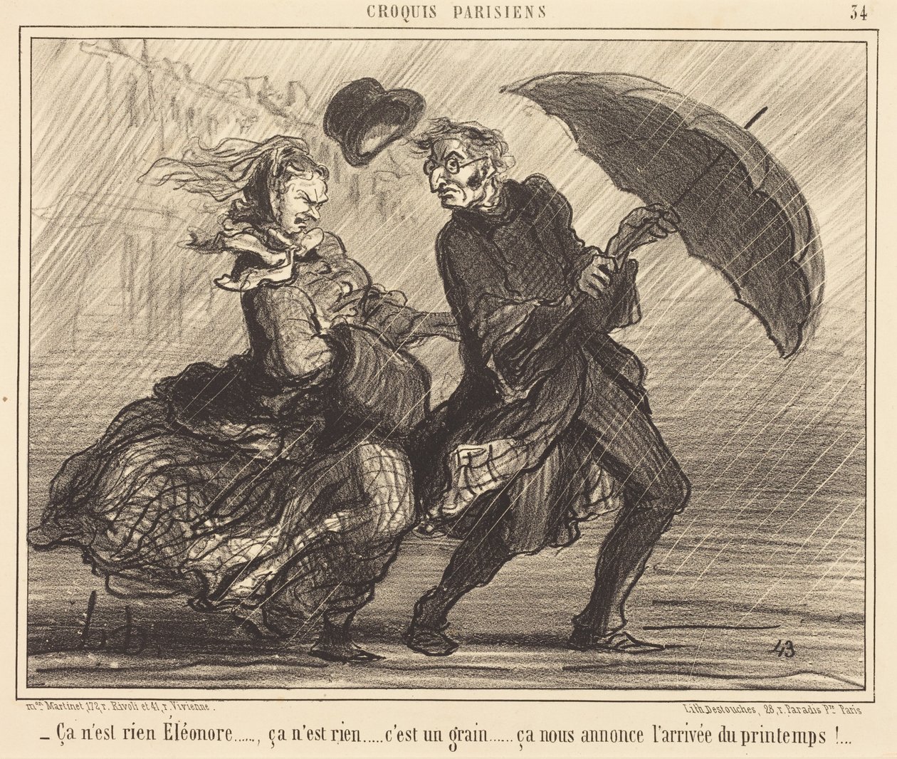 Não é nada, Éléonore... não é nada... de Honoré Daumier