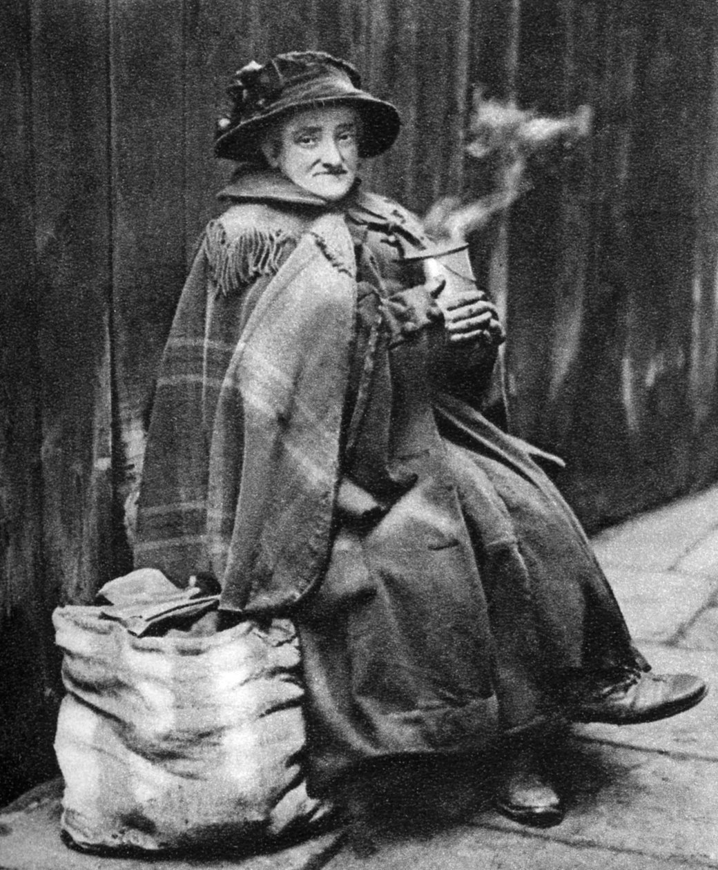 Velha, parte traseira da Fleet Street, Londres, 1926-1927 de Hoppe