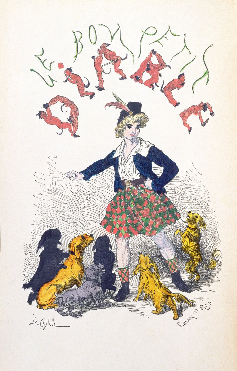 Capa de &39;Le Bon Petit Diable&39; pela Comtesse Sophie de Segur (1799-1874) no final do século XIX de Horace Castelli