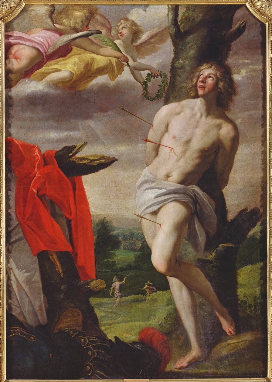 O martírio de São Sebastião, 1624 de Horace Leblanc