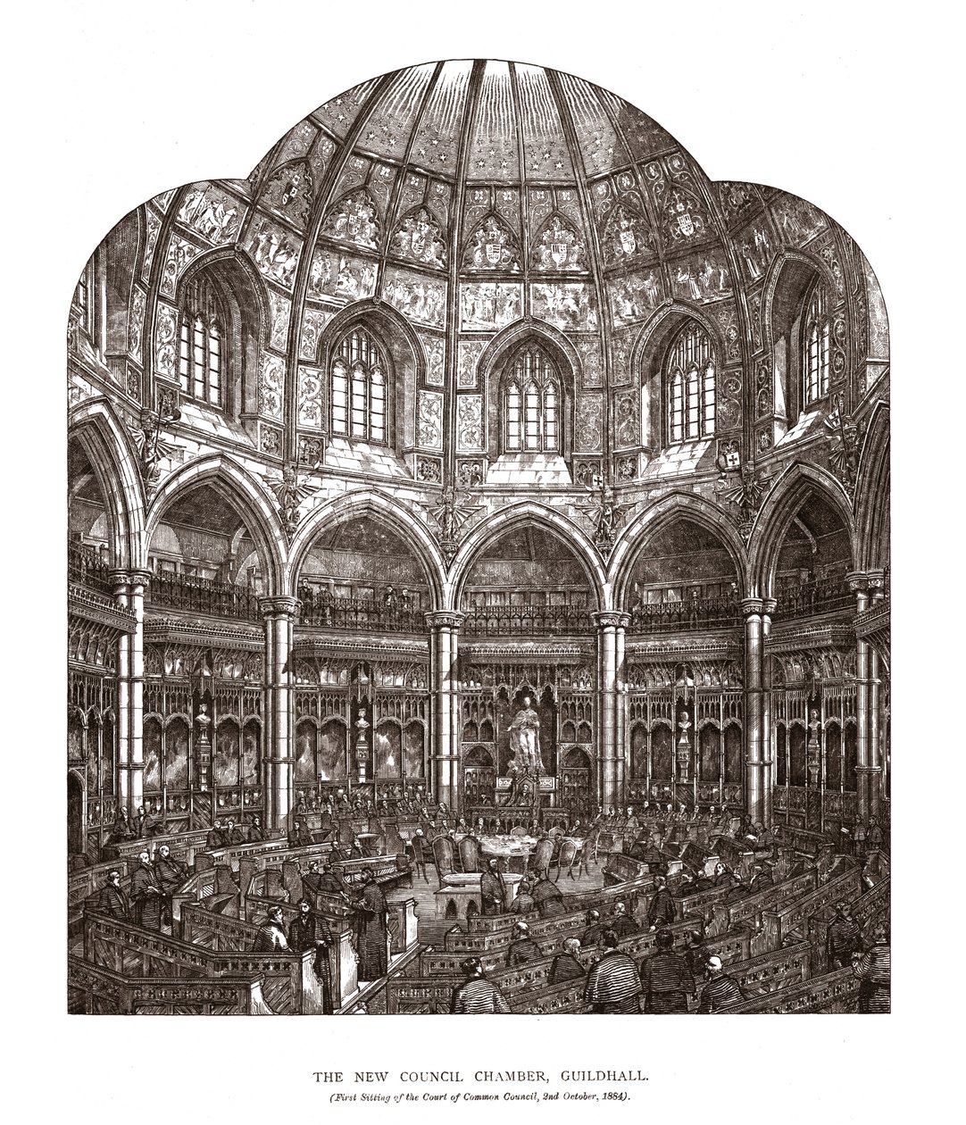 A Câmara de Câmara do Novo Conselho, 1884, 1886 de Horace Jones