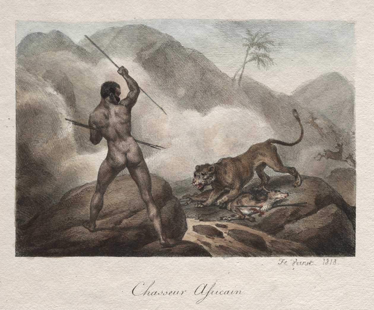 Caçador africano de Horace Vernet