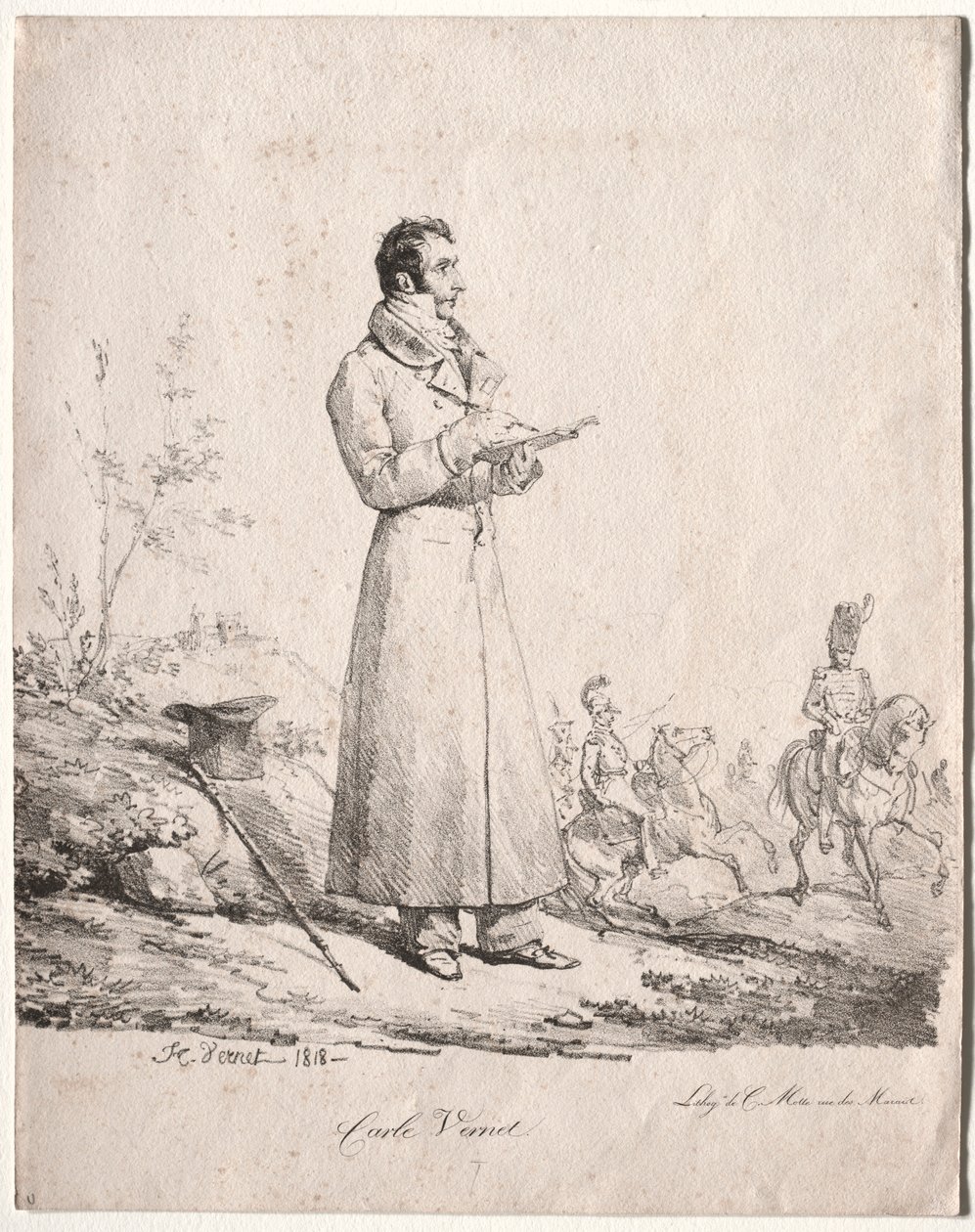 Antoine Charles Horace Vernet, chamado Carle. de Emile Jean Horace Vernet