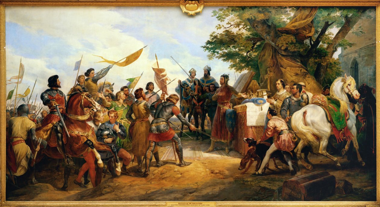 Batalha de Bouvines de Horace Vernet
