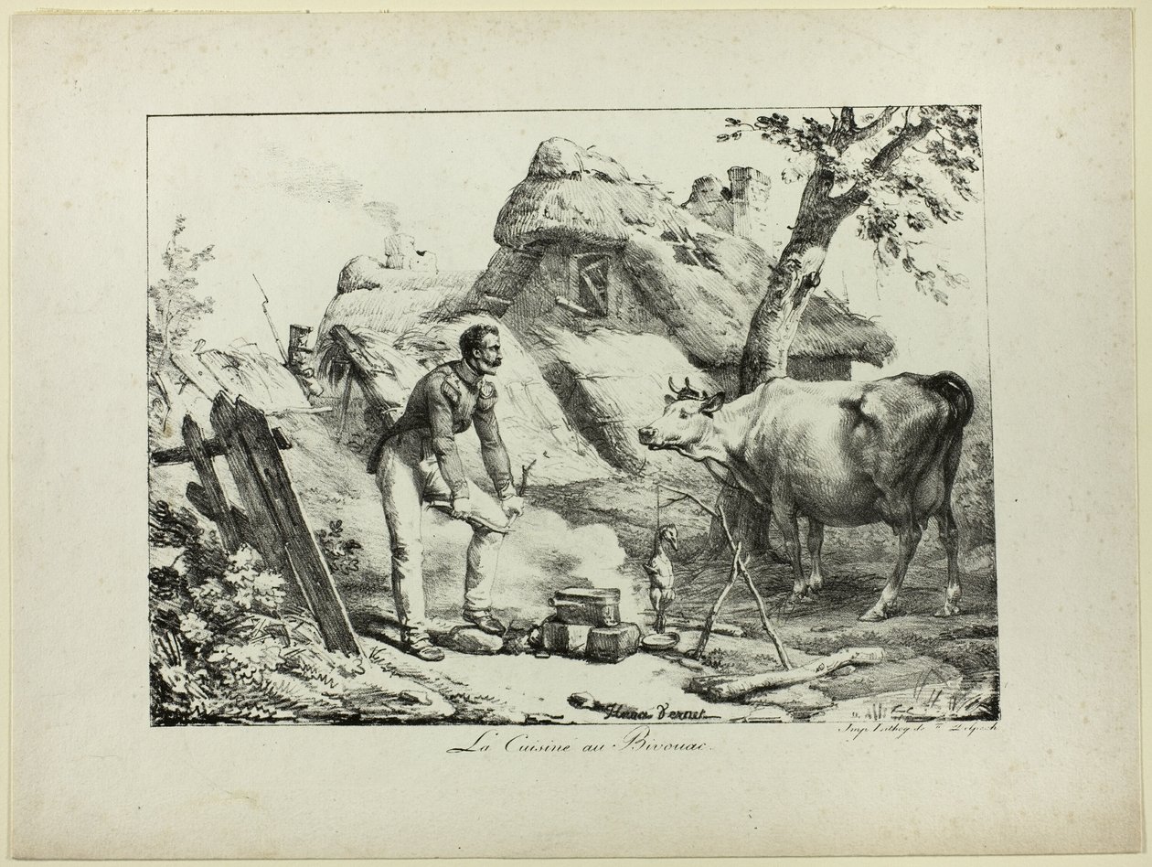 Cozinha Bivouac de Horace Vernet