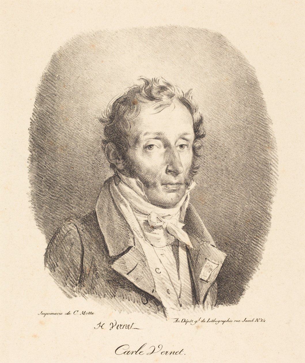 Busto de Carle Vernet de Horace Vernet