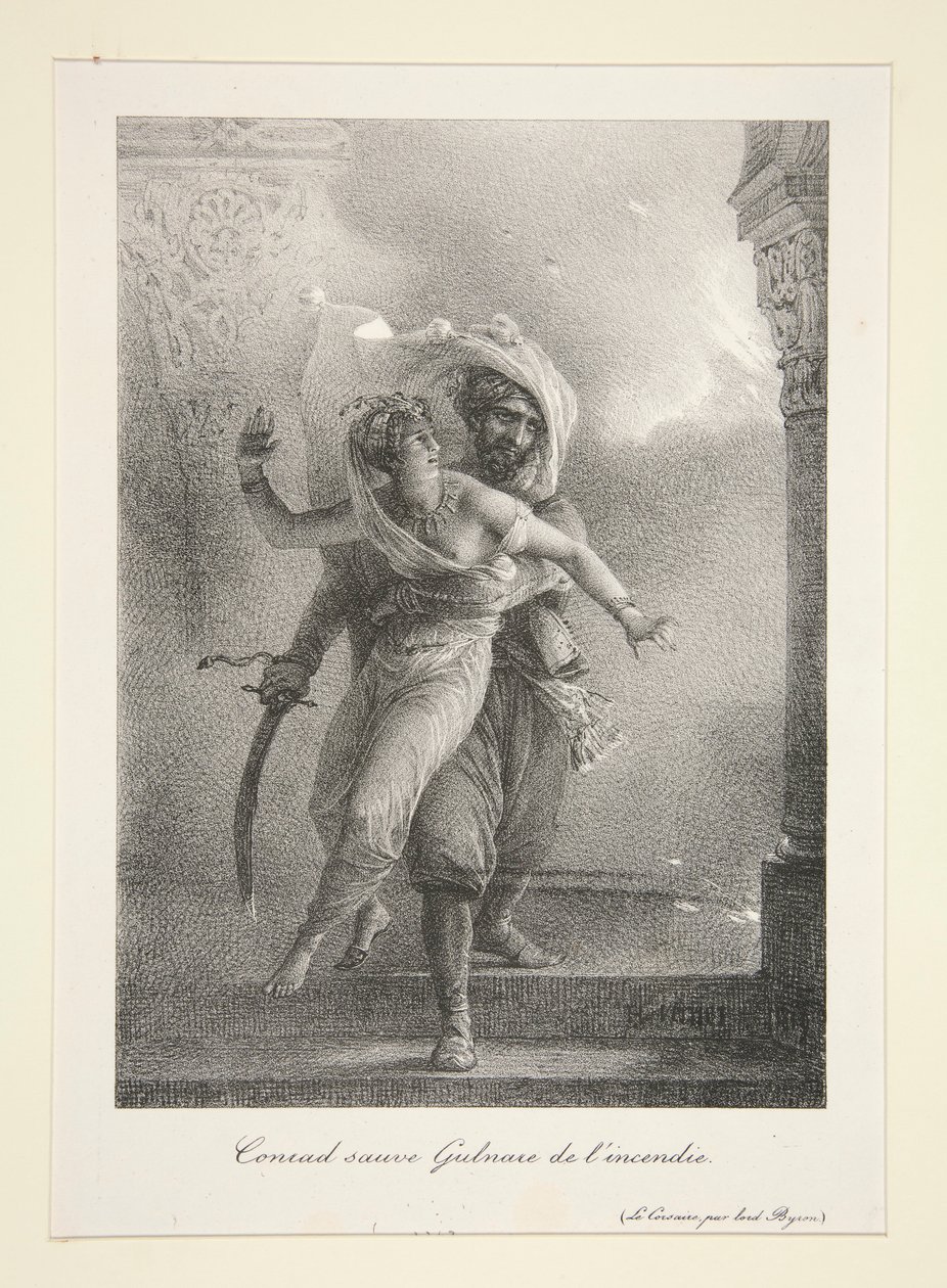 Conrad salva Gulnare de l de Emile Jean Horace Vernet