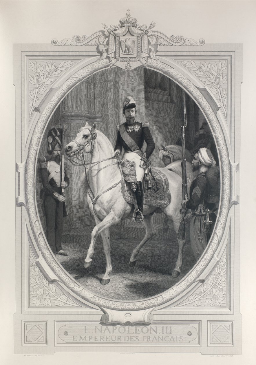 Retrato equestre de Napoleão 3 de Horace Vernet