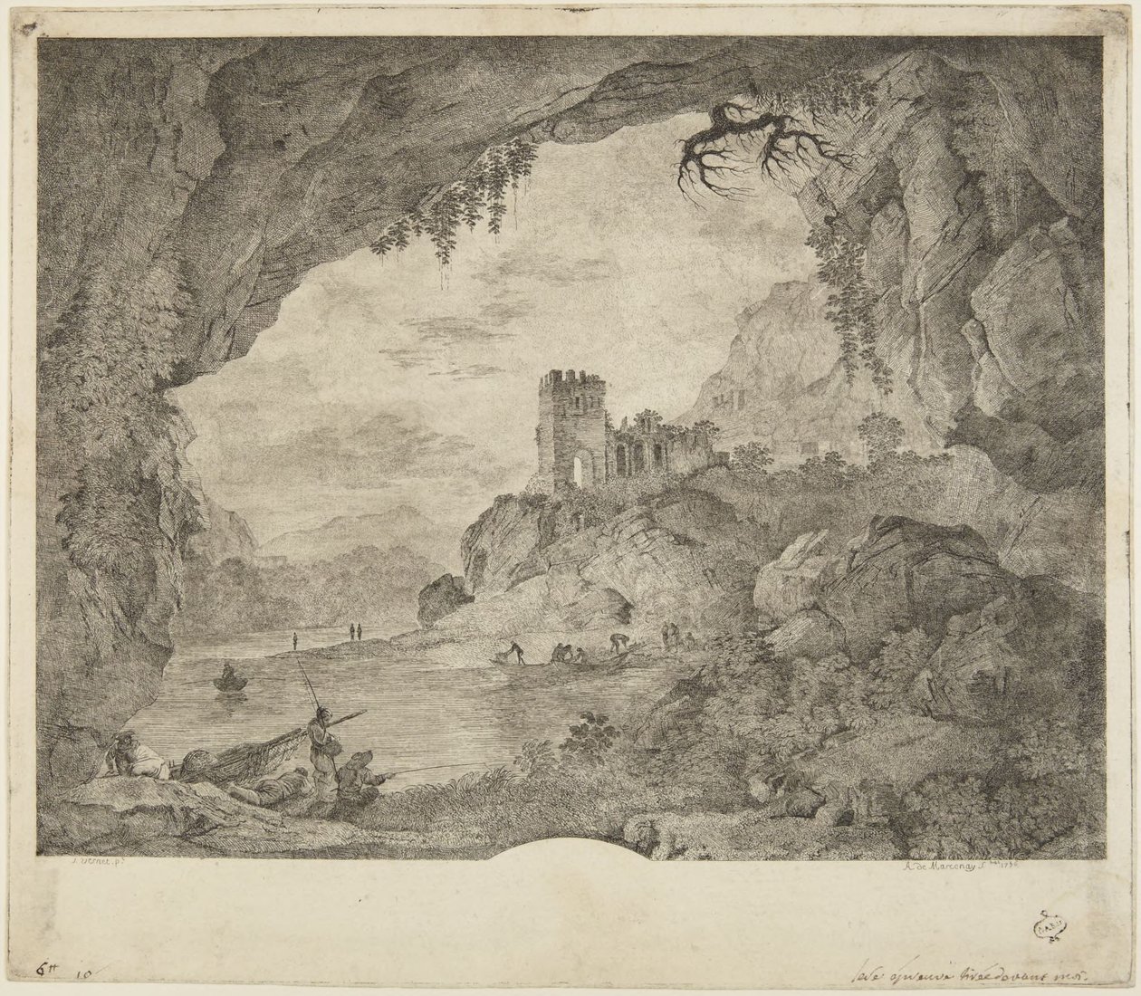 Pesca ao luar de Horace Vernet