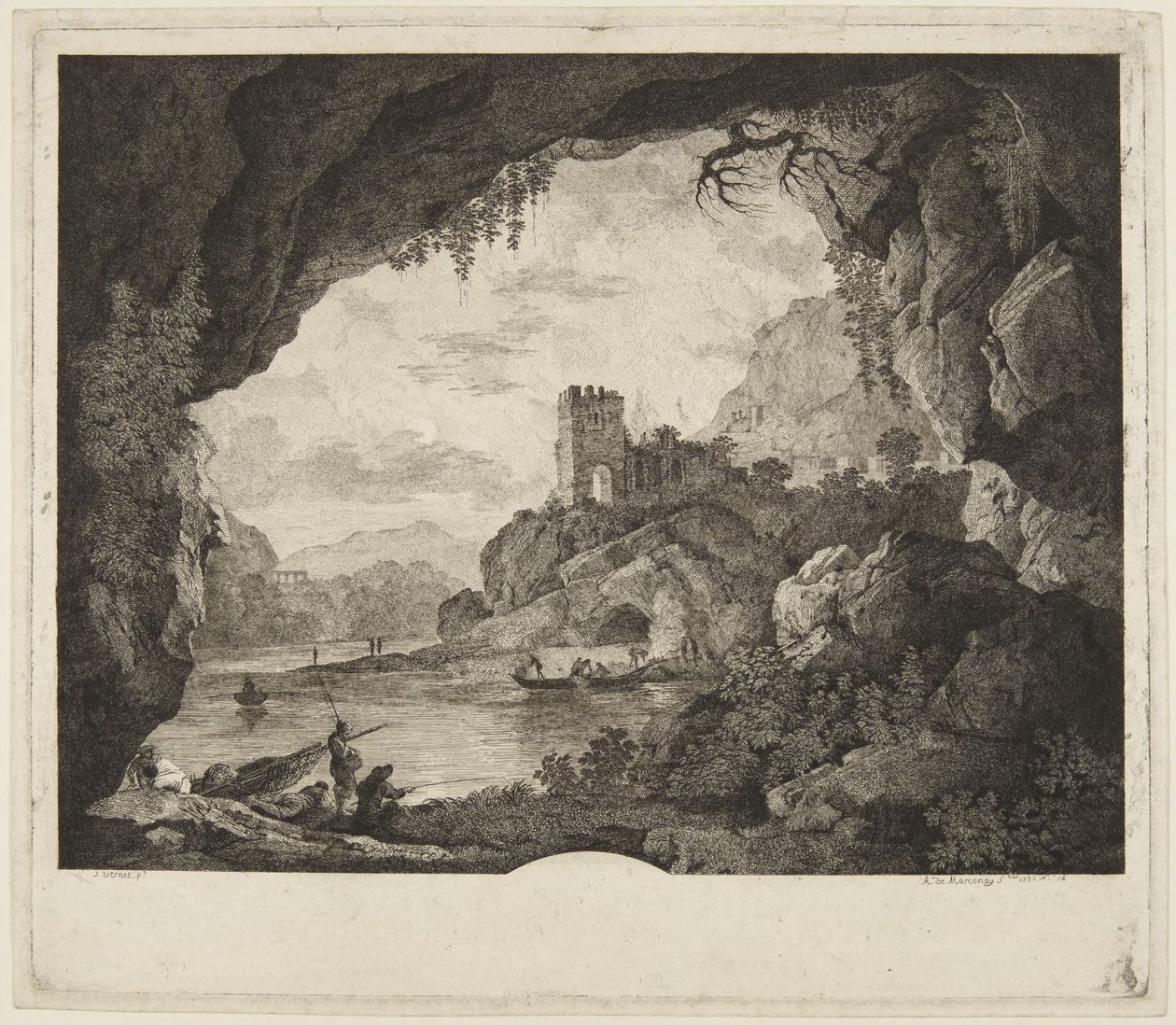 Pesca ao luar de Horace Vernet