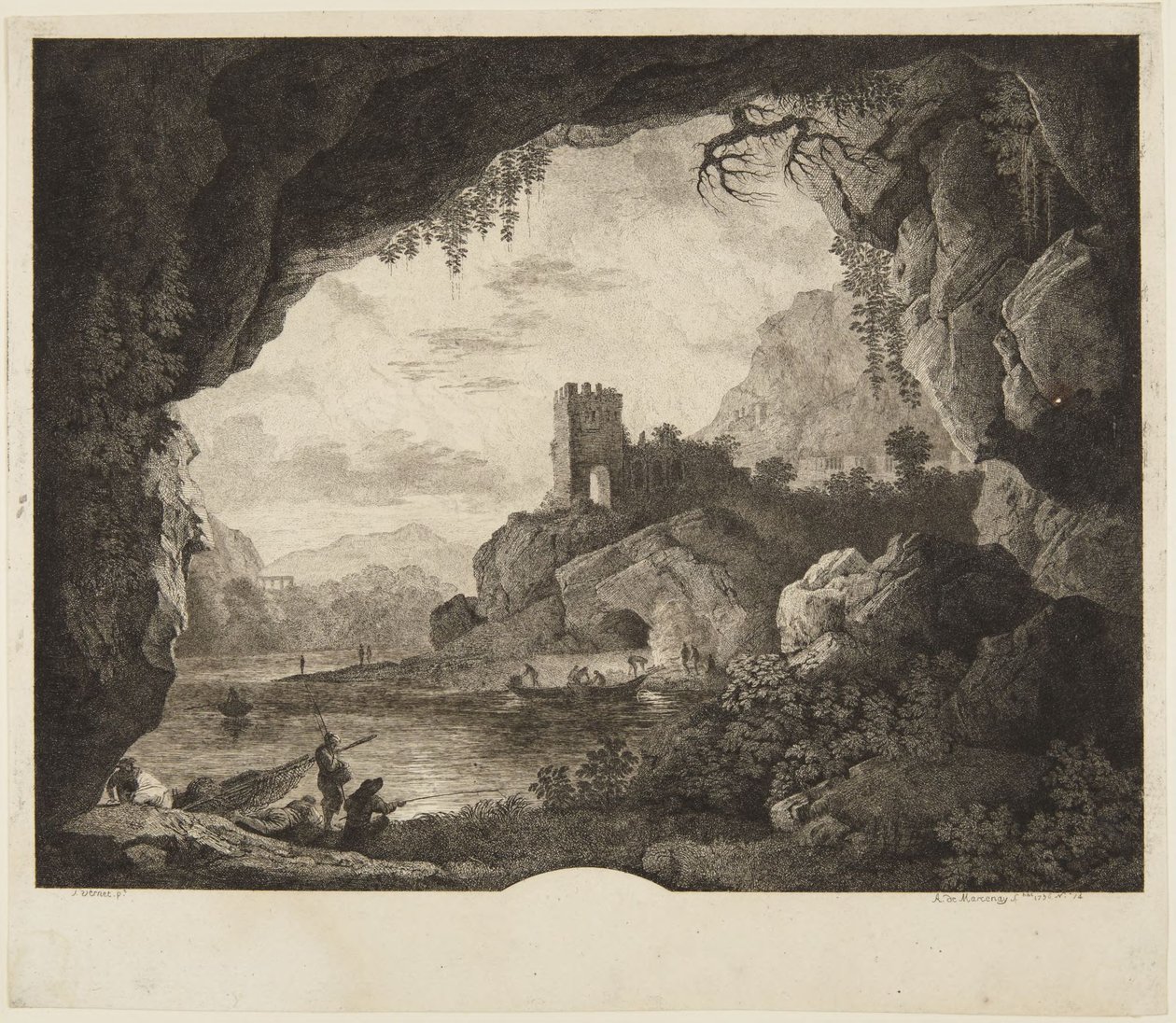 Pesca ao luar de Horace Vernet