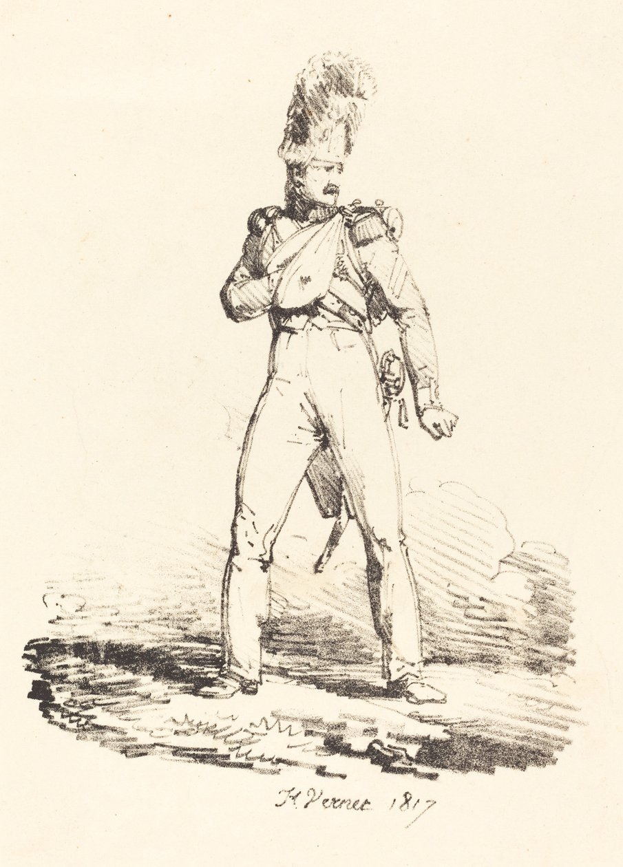 Granadeiro de Emile Jean Horace Vernet