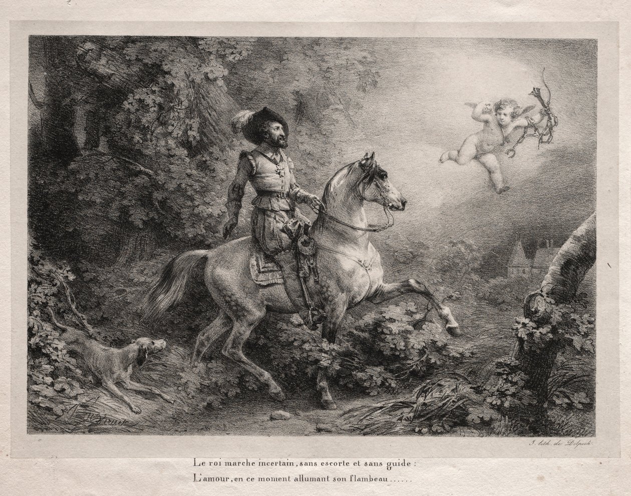 Henrique IV, rei da França. de Emile Jean Horace Vernet