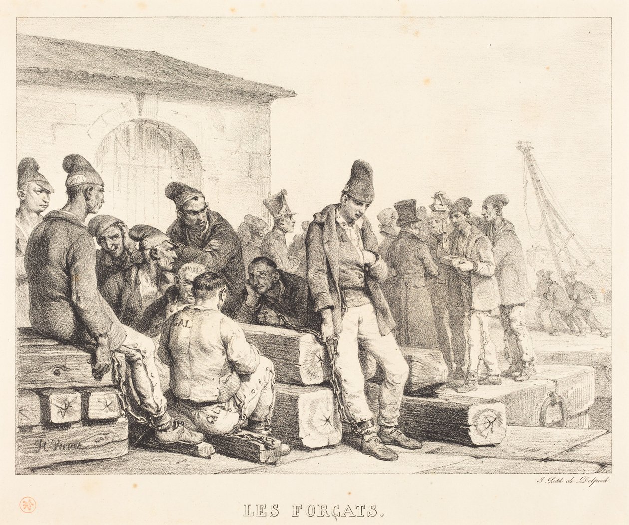 Os Condenados (The Convicts) de Horace Vernet