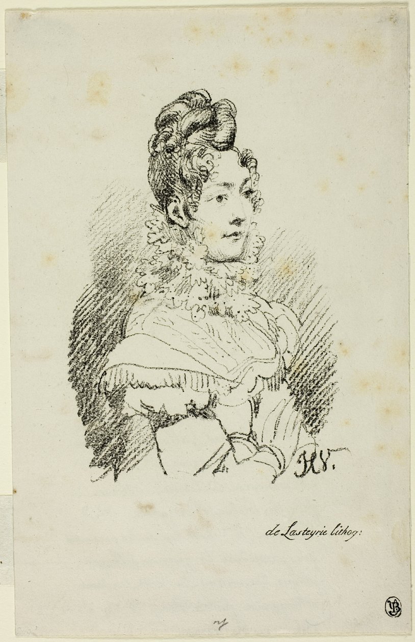 Retrato de Madame Perregaux de Emile Jean Horace Vernet