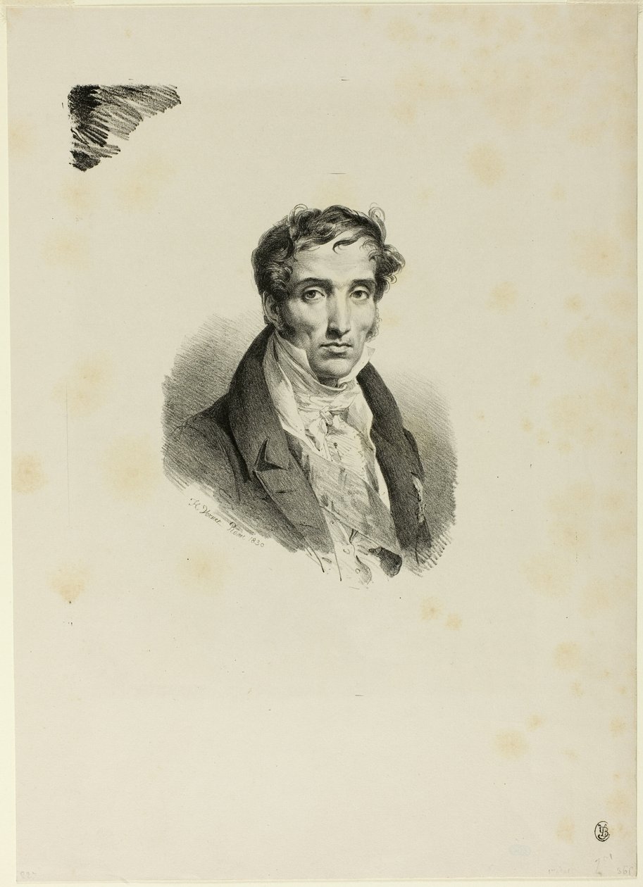 Retrato de Pierre Guerin de Emile Jean Horace Vernet