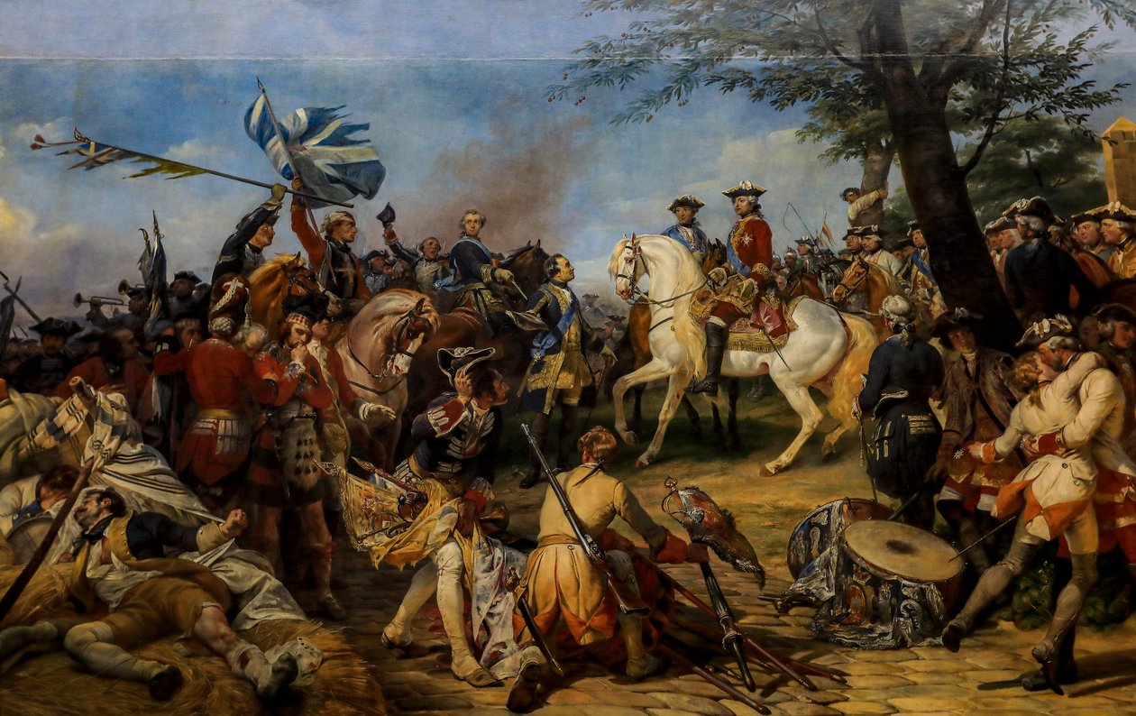 A Batalha de Fontenoy de Horace Vernet