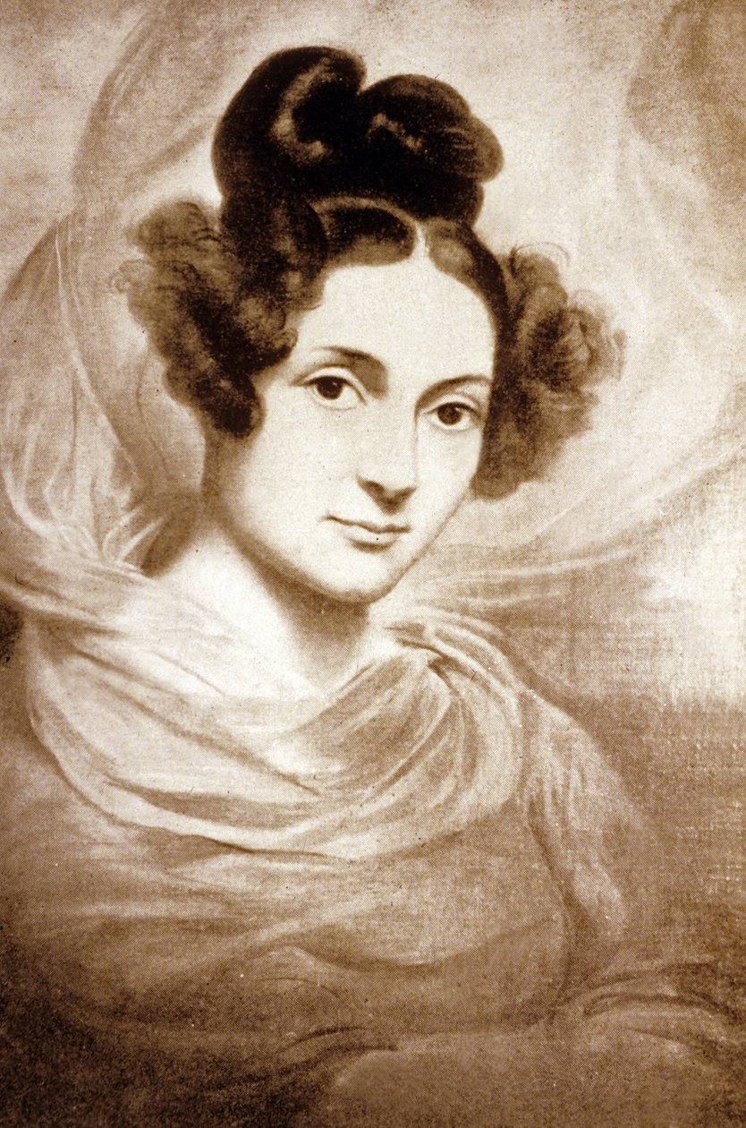 A Condessa de Saint Aulaire (gravura) de Emile Jean Horace Vernet