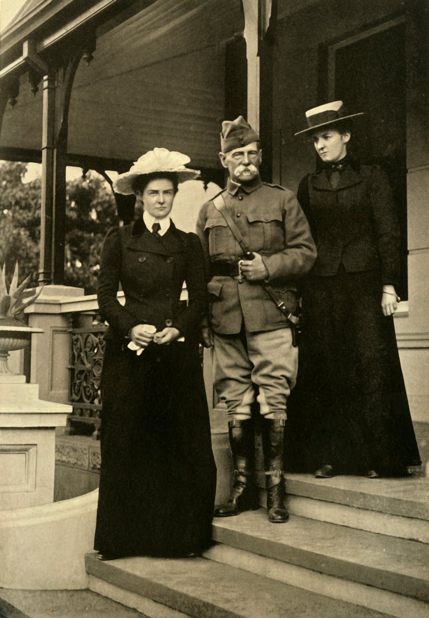 Lord Roberts e suas filhas em Pretória, 1900, 1901. de Horace Walter Nicholls