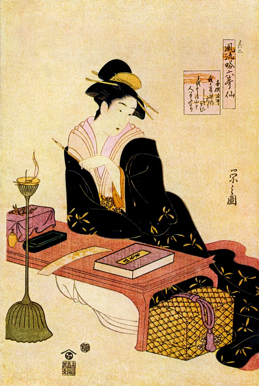 Mulher japonesa de 18º de Hosoda Eishi