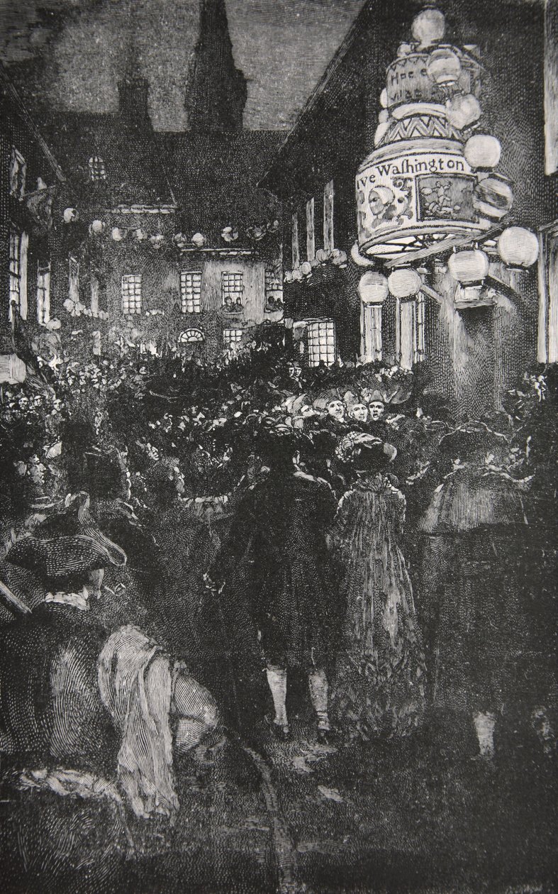 Celebração na noite da inauguração de Howard Pyle