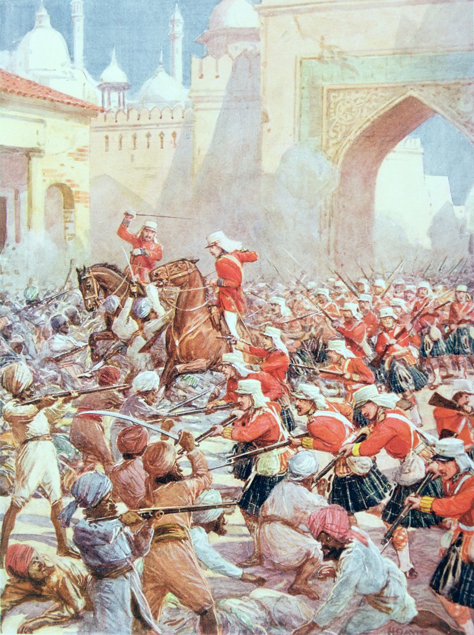 Sir Henry Havelock (1795-1857) no Alívio de Lucknow de Howard Davie