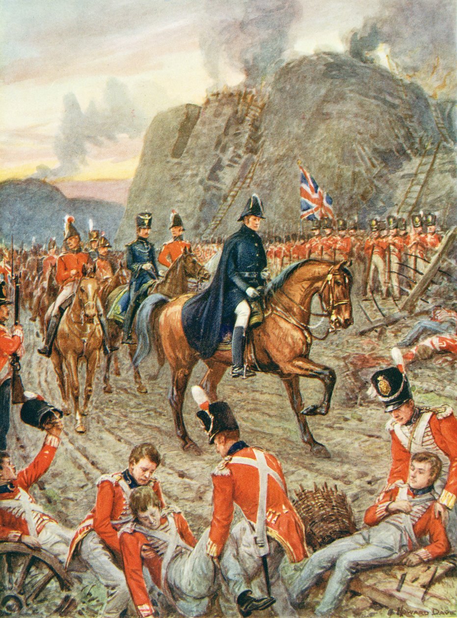 O Duque de Wellington (1769-1852) no Cerco de Badajos de Howard Davie