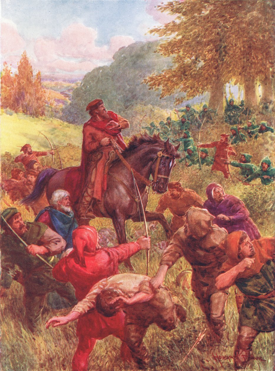 The Rescue of Sir Richard of the Lea, ilustração de 