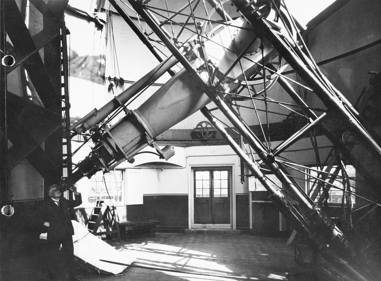 Telescópio refrator visual de 28 polegadas, c.1893 (ferro fundido, aço) de Howard Grubb