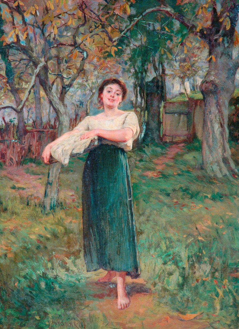 A empregada de lavanderia, 1883 de Howard Helmick