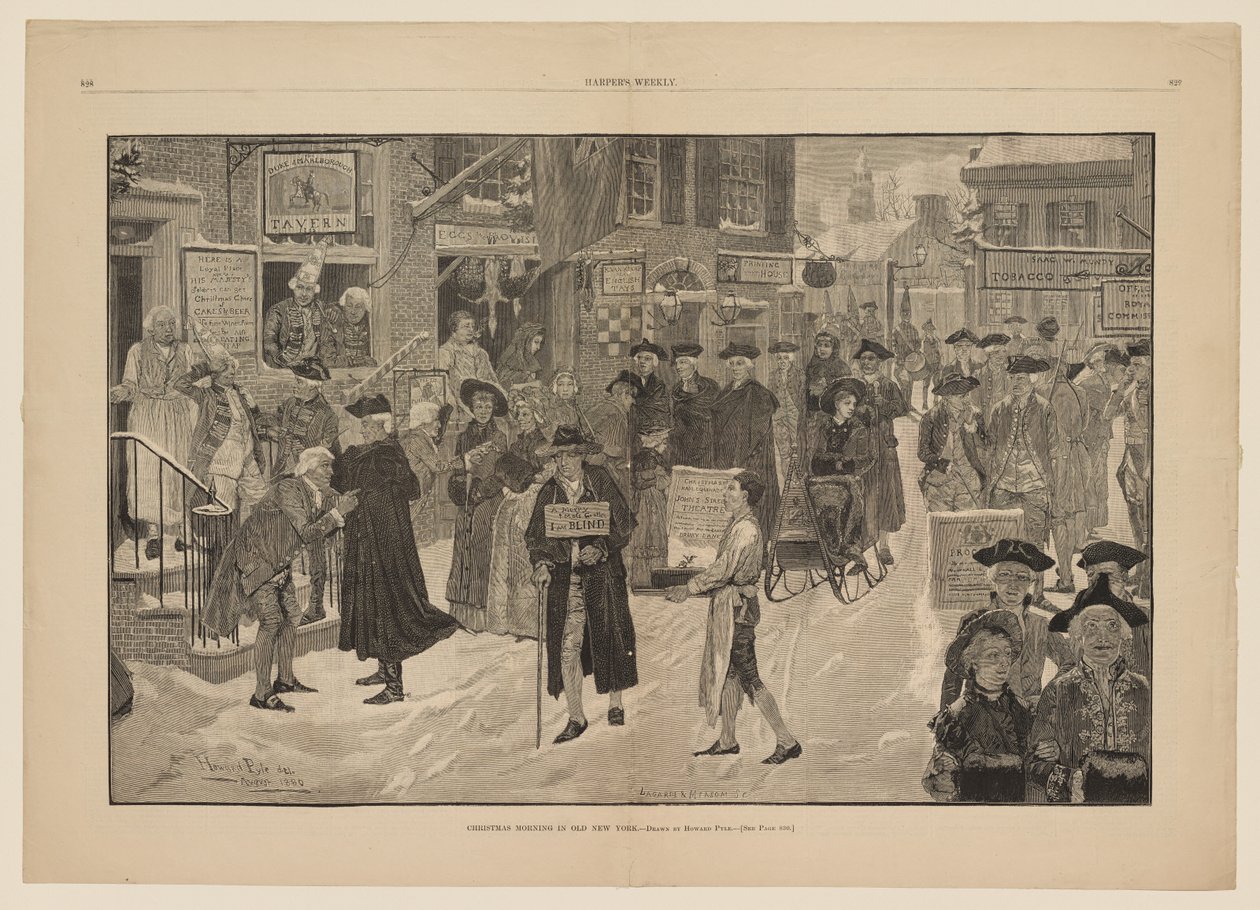 Manhã de Natal na velha Nova Iorque de Howard Pyle